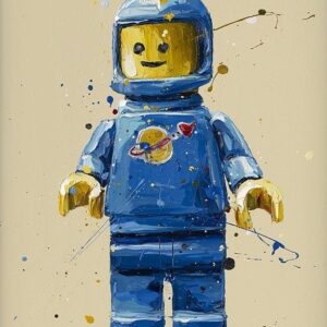 Blue Lego Spaceman