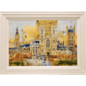 Veronika Benoni, incredible detail in this painting of West Minster Abbey