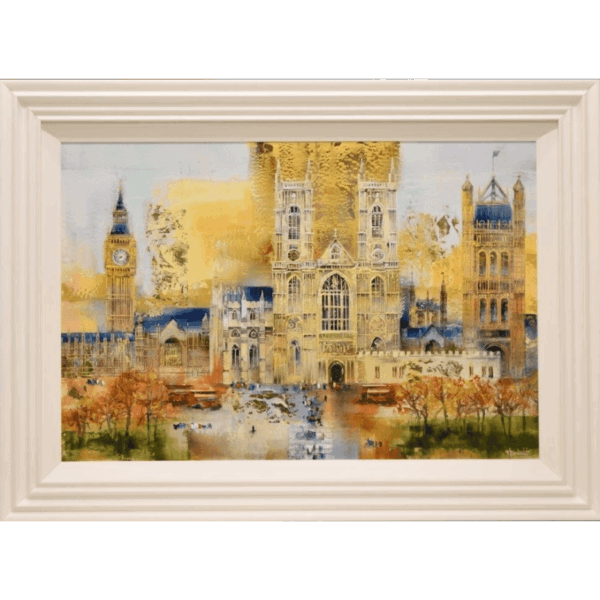 Veronika Benoni, incredible detail in this painting of West Minster Abbey