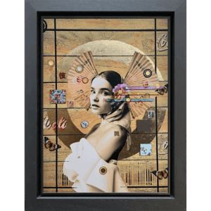 Gareth Tristan Evans, mixed media Urban Geisha incorporating digital and traditional techniques.