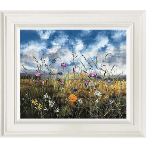 Kimberley Harris, capturing the essence of an English meadow, this limited edition has been hand embellished to give a wonderful texture to this artwork.