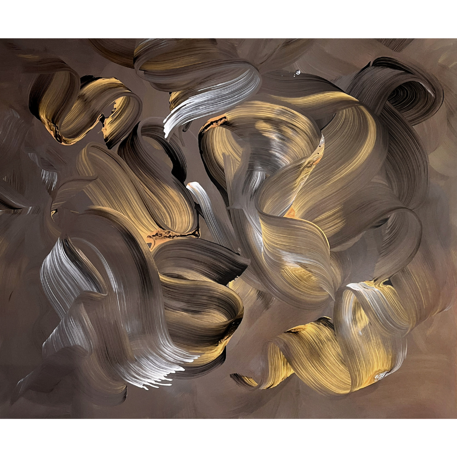 Embers Beneath by Paresh Nrshinga. Acrylic on canvas