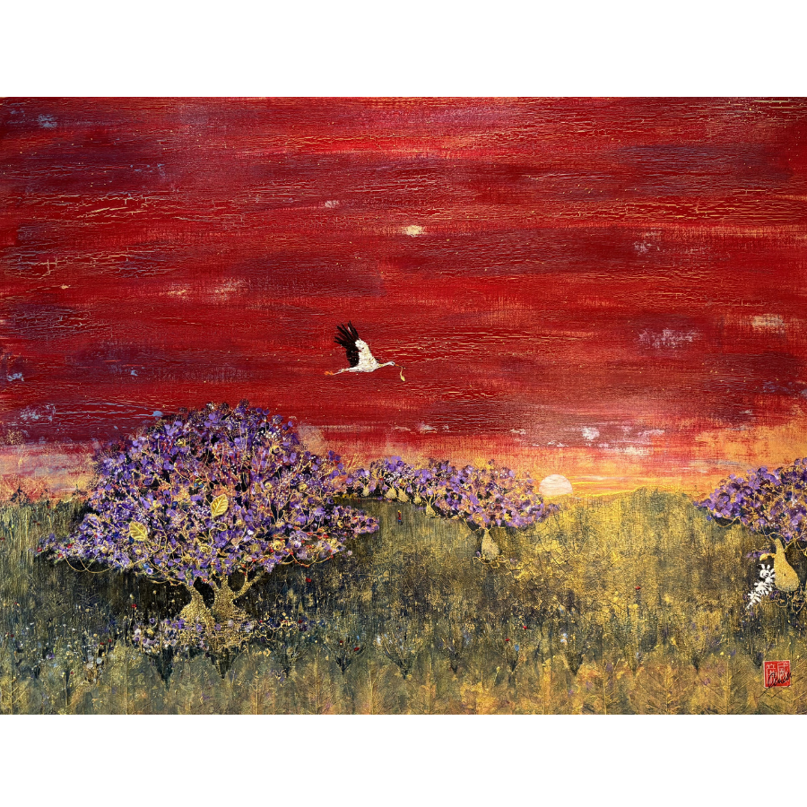 Night Shift, original painting by Amanda Padfield.