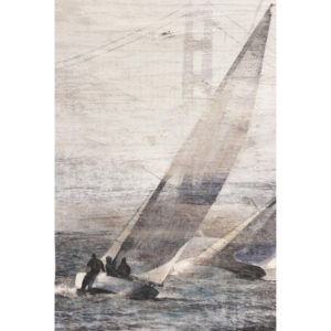 Original painting by Gill Storr - The Boat and the Bridge