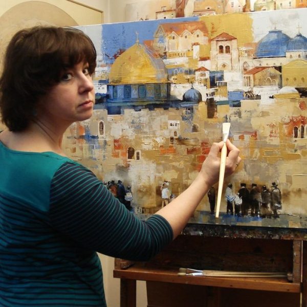 Veronika_Benoni-8c47df44 Veronika Benoni, colour photograph of the artist at work